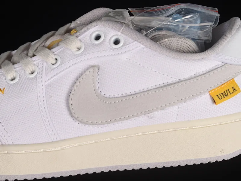 All categories Air Jordan Jordan series basketball shoes Air Jordan 1 Low Uion LA x Air Jordan Ko Low AJ1 Joe 1 joint white canvas low-top retro basketball shoes DO8912-101